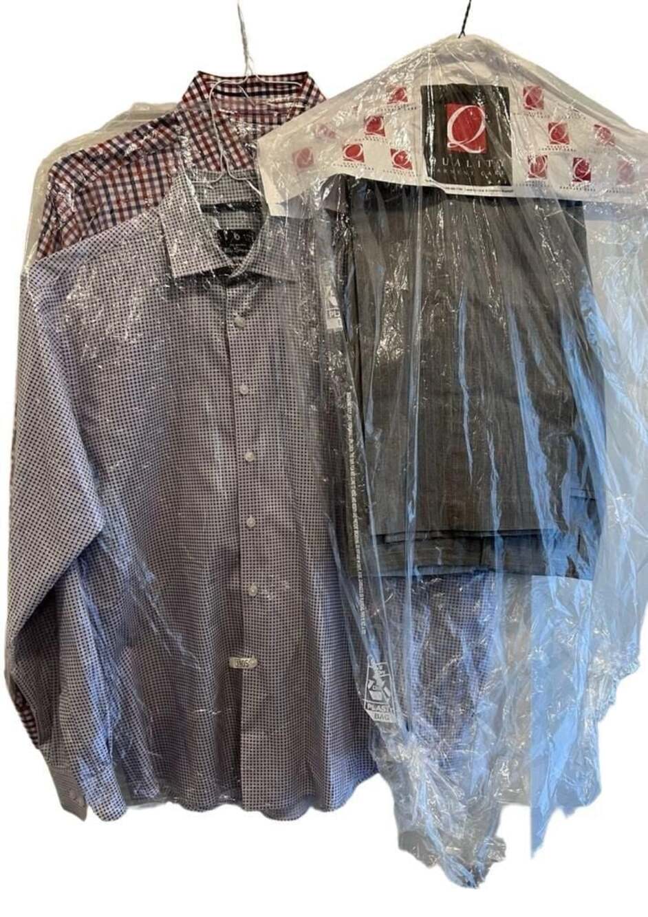 Men’s shirt and pants bundle, 2 dress shirts 1 pant